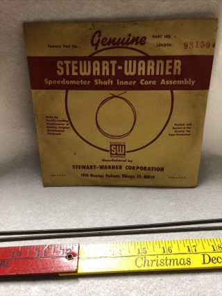 Two Vintage Stewart Warner Bicycle Speedometer Inner Core Drive Cables 28”