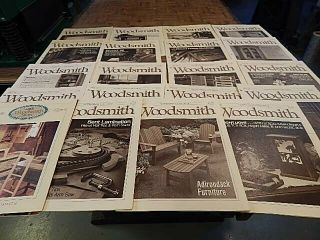 Vintage Woodsmith Magazines 1983 - 1990 (18 Issues)
