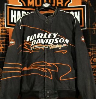 Rare Harley Davidson Screamin Eagle Jacket Size Large