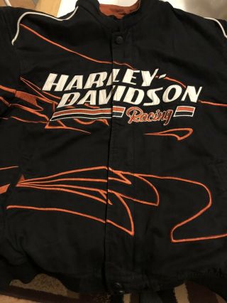 Rare Harley Davidson Screamin Eagle Jacket Size Large 2