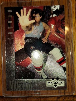 1996 97 Upper Deck Black Diamond Patrick Marleau Rookie,  Crisp Grade Ready