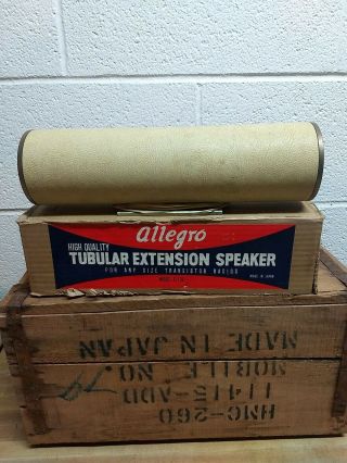 Vintage Allegro Tubular Extension Speaker,  Model E - 102,  Not