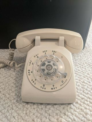 Vintage Western Electric Model C/d 500 Rotary Phone Almond Color -