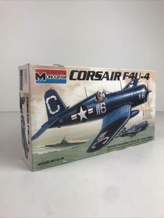 Vintage Monogram 1:48 Scale Corsair F4u - 4 6833 Plastic Model Airplane Kit
