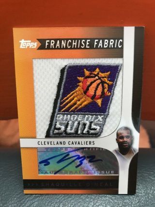 2009 Topps Franchise Fabrics Shaquille O’ Neal Auto & Patch ’d 27