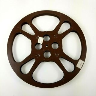 Vtg 16mm Movie Film 1200’ 12” Diameter Goldberg Take Up Reel Metal Theater Decor