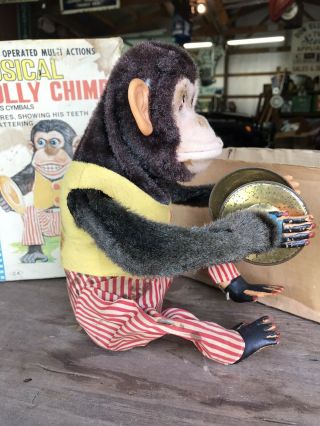 1950’s Musical Jolly Chimp Cymbal Monkey Vintage Toy Daishin 3