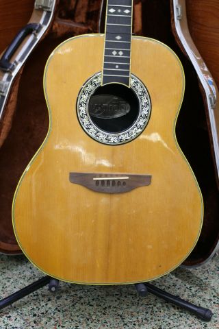 1970 ' s Ovation Legend 1117 - 4 Vintage Acoustic Guitar USA - Made 2