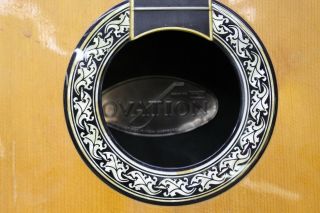 1970 ' s Ovation Legend 1117 - 4 Vintage Acoustic Guitar USA - Made 3