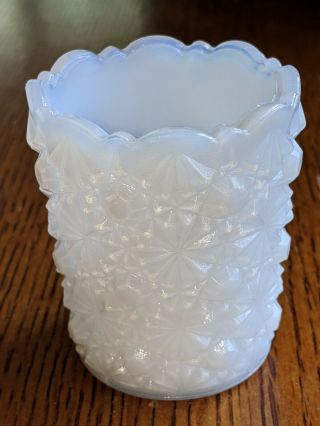 Vintage White Milkglass Toothpick Holder,  Maryland Glass?,  Farmhouse Decor