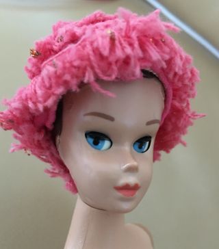 1964 Miss Barbie With Bendable Legs And Wigs,  Swim Cap