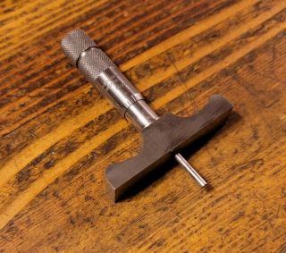 VINTAGE Tools Brown & Sharpe Depth Micrometer Machinist Toolmaker PRISTINE ☆USA 2