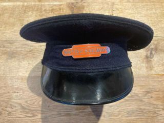 Vintage Br British Railway Rail Hat Cap Size 54cm Uk 6 5/8 North Eastern