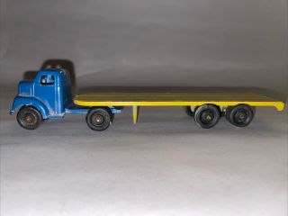 Ralstoy Die - Cast Toy Truck Yellow Trailer With Blue Cab No.  3 Vintage