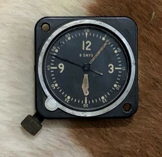 Vtg Longines - Wittnauer Wwii Army Air Force A - 11 Mechanical 8 Day Aircraft Clock