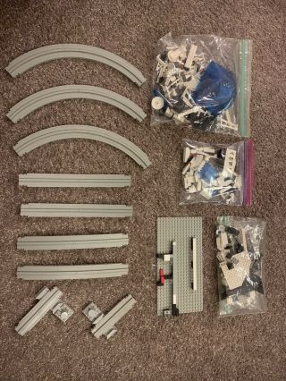 Incomplete Vintage Lego Space Monorail Transport System Train Parts Track 6990