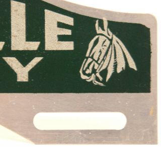 VINTAGE LOUISVILLE KENTUCKY,  WITH HORSE HEADS LICENSE PLATE TOPPER 3