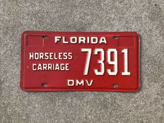 Florida - Horseless Carriage - License Plate