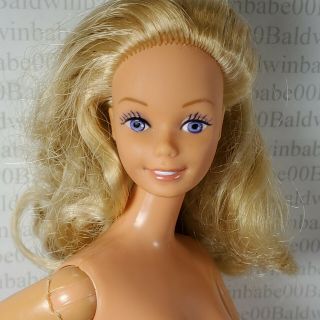 (b21) Nude Mattel Barbie Vintage 1983 Crystal Barbie Superstar Doll For Ooak