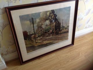 `evening Star` - The End Of An Era.  Framed Print By Terence Cuneo