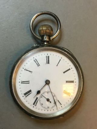 Antique Old Pocket Sterling Silver Hallmark Watches On The Run