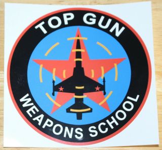 Us Navy Fighter Weapons School Top Gun Sticker