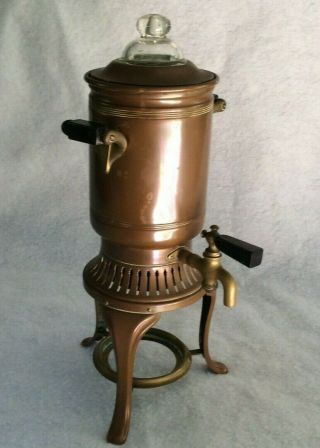 Antique Landers Frary & Clark Univ 224 Copper Percolator Coffee Pot C.  1907