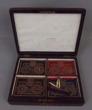 Ancien Jeu De Bézique 19ème De La Rue & Co London Antique Playing Cards