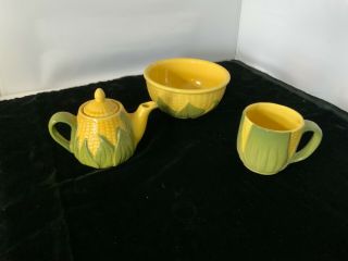 Vintage Shawnee Pottery Corn King 6 Mixing Bowls 65 Pitcher 69 Cup
