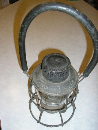 Antique Dietz " Empire " Railroad Lantern With Clear Globe