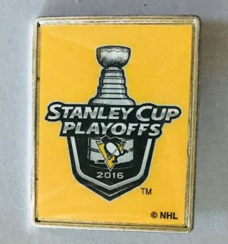 Stanley Cup Playoffs 2016 Nhl Ice Hockey Penguin Pin Badge Rare Vintage (l48)