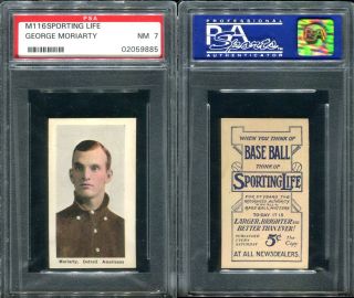 1910 - 1911 M116 Sporting Life George Moriarty Psa 7 (9885)