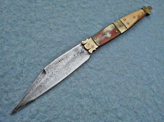 Antique Spanish Navaja Knife Toledo French Dagger Spain Sword Old 1900 - 20s