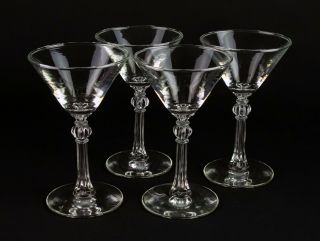 Libbey Stardust Liquor Cocktail Glasses 4pc Set,  Vintage Mid Century 3010 5 3/4 "