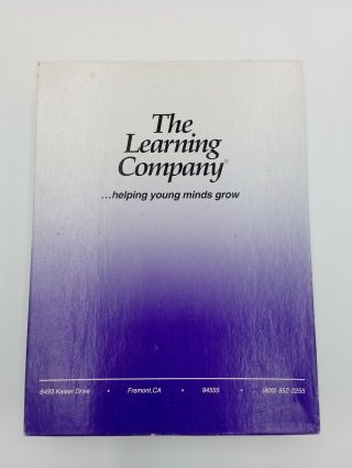 Vintage The Learning Company Treasure Mathstorm 1994 3.  5 " Floppy Disks Windows