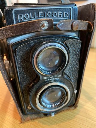Vintage Rolleicord Tlr Camera Drp Drgm 1:3.  2 F=7.  5cm With Carl Zeiss Lens