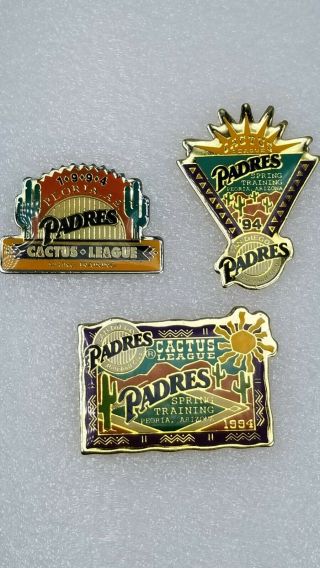 Vintage San Diego Padres 1994 Cactus League Spring Training Pins