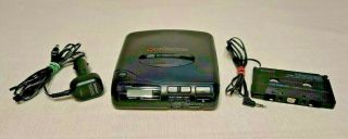Vintage Sony D - 180k Portable Compact Disc Cd Player Car Discman W/ Cassette