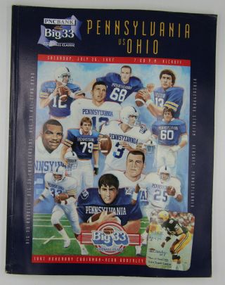 1997 Big 33 Pennsylvania Vs Ohio Football Program Vintage