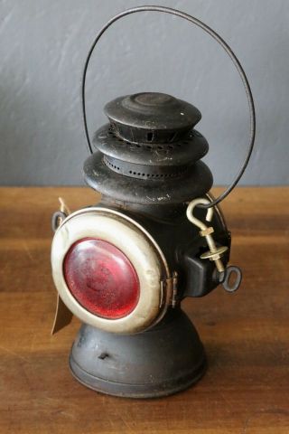 Vintage Rayo Driving Lamp Antique Red Glass Lens Kerosene Automotive Car Model T