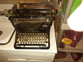 Antique Underwood Typewriter No.  5 Early 1900’s 4283126 - 11 Estate Find