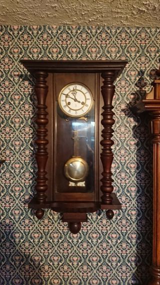 Gustav Becker Wall Clock In Order