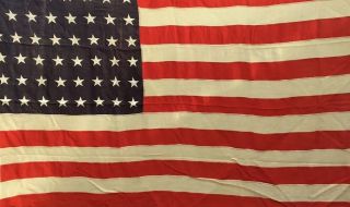 Antique Wool 5x8 Ft 48 Star American Flag In