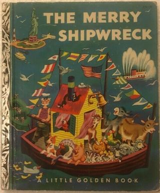 Vintage The Merry Shipwreck 1st Ed Duplaix A Little Golden Book 170 Hc 1953