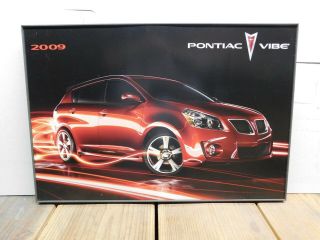 2009 Pontiac Dealer Showroom Sign And Poster Pontiac Vibe