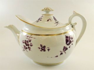 Stunning Antique Flight Barr Period / Royal Worcester Teapot Circa 1820 Ref 113
