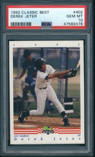 1992 Classic Best Derek Jeter 402 York Yankees Psa 10