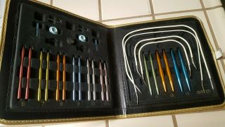 Vintage Boye Needle Master Interchangeable Knitting Needle Set In Case