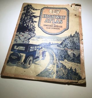 1931 Sears Roebuck & Co.  Highway Road Maps Atlas of United States & Canada SR 2