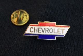 Vintage Chevrolet Bowtie Hat Lapel Pin Accessory Fits Camaro Impala Gm Bowtie